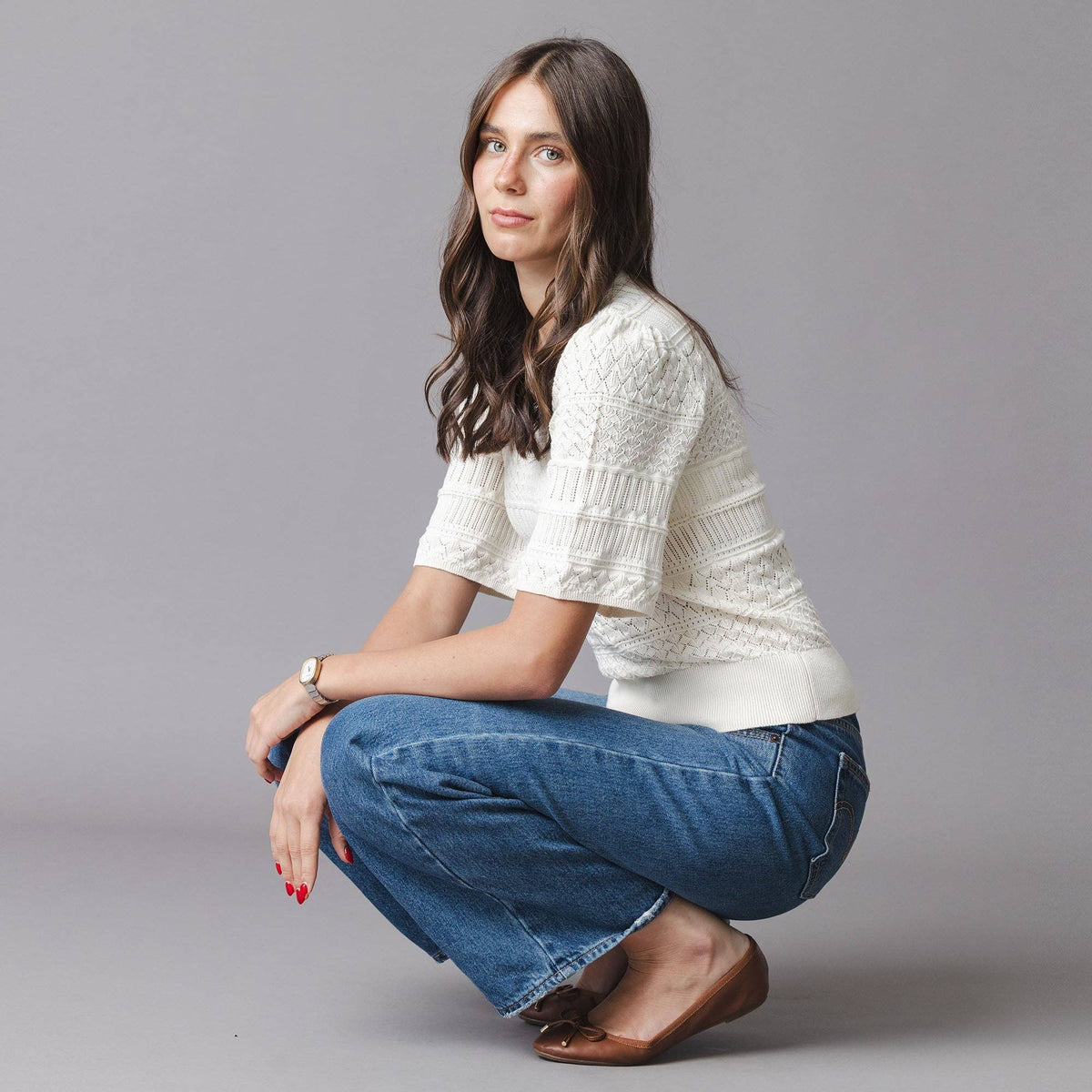 Organic Bell Sleeve Sweater