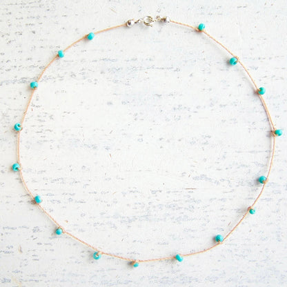 Knotted Bead Cord Necklace