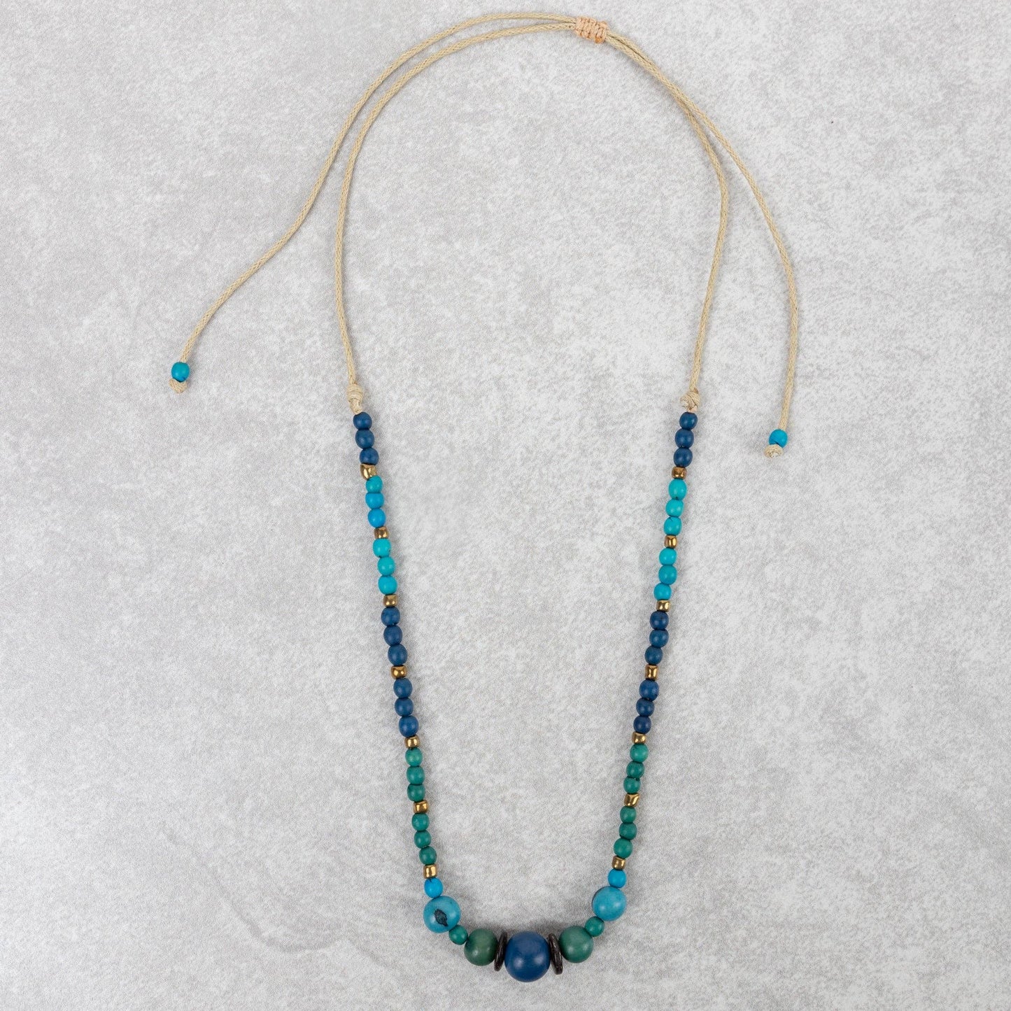 Beaded Tagua Necklace