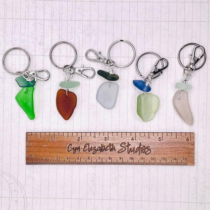 The Beachcomber- a Sea Glass Keychain