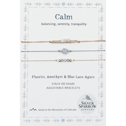 ‘Calm’ Stackable Bracelet Trio