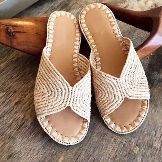 Handmade Moroccan Raffia Sandals