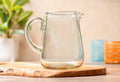 Rounded Recycled Glass Pitcher