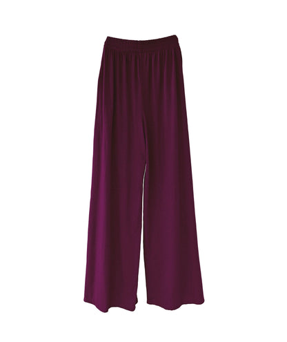 Cotton/Modal Wide-Leg Pants