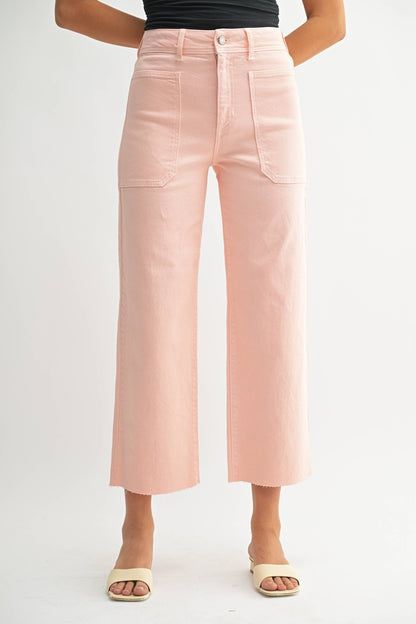 Peach Wide Leg Denim | Made in USA