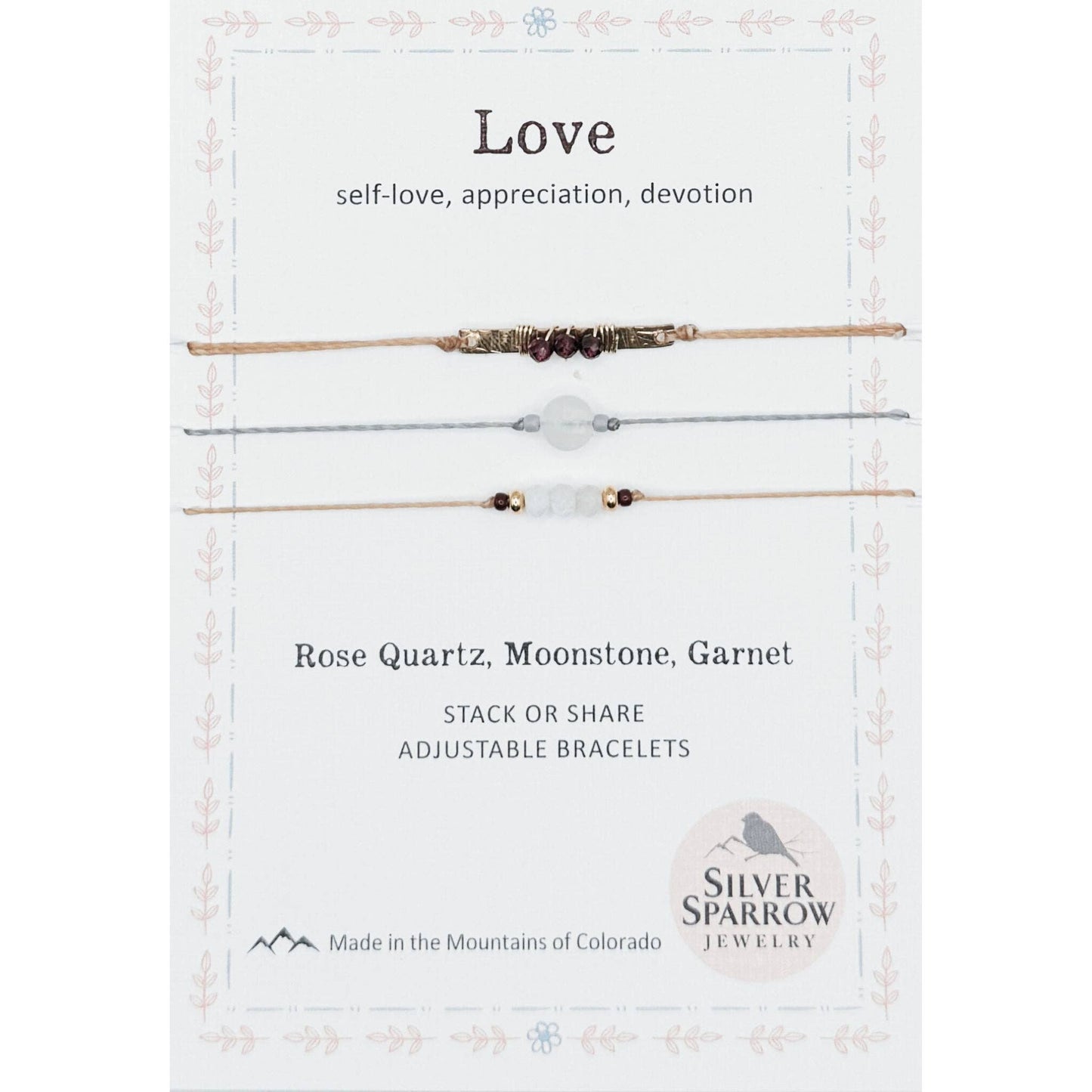 ‘Love’ Stackable Bracelet Trio