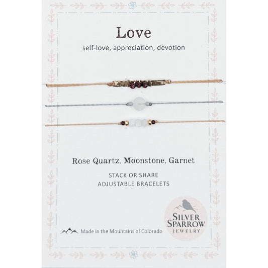 ‘Love’ Stackable Bracelet Trio