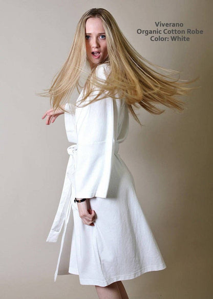 Lightweight Organic Cotton Bathrobe