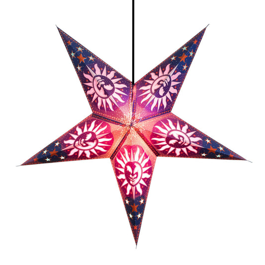 Om Paper Star Lanterns - Purple Heaven