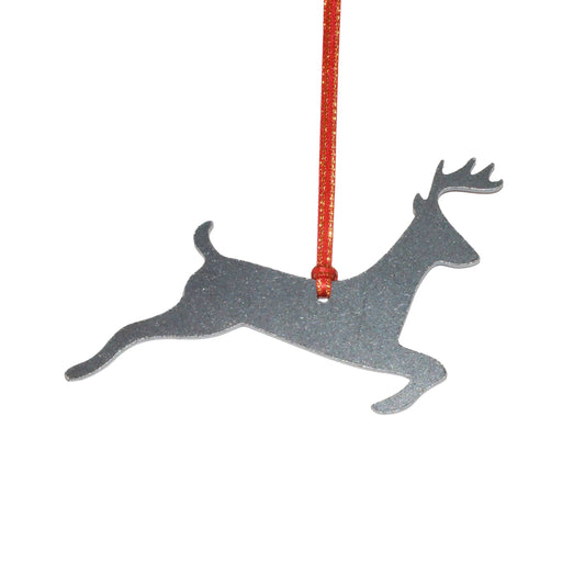 Santa's Reindeer Christmas Ornament