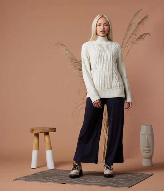 *Clearance item*- Organic Cotton Cable-Knit Sweater