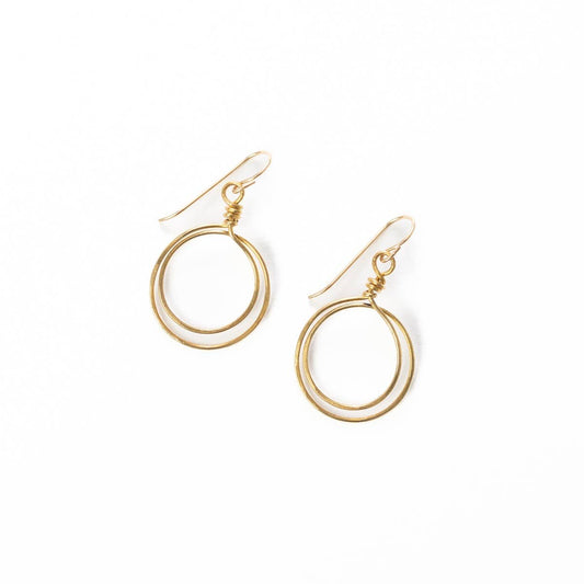 Zomi Circles of Unity Earrings in Gold or Sterling Silver