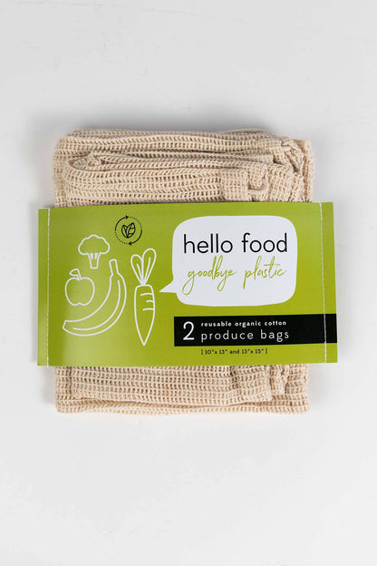 Organic Cotton Mesh Produce Bags